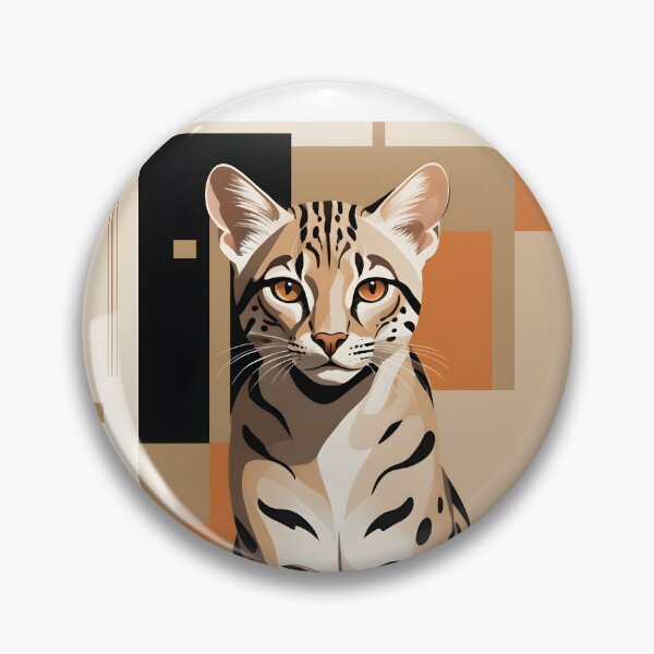 Item preview, Ocelot Cat - Abstract MONEA Poster designed and sold by Museum Of Non-Existing Art.