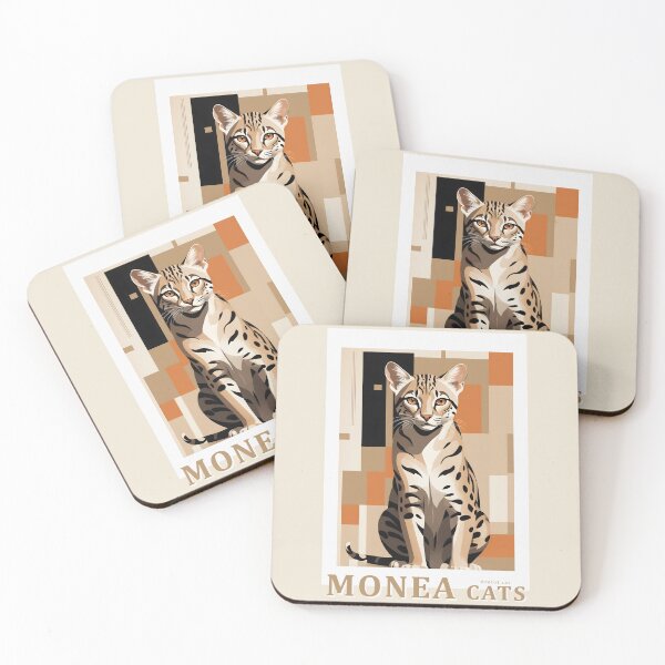 Item preview, Ocelot Cat - Abstract MONEA Poster designed and sold by Museum Of Non-Existing Art.