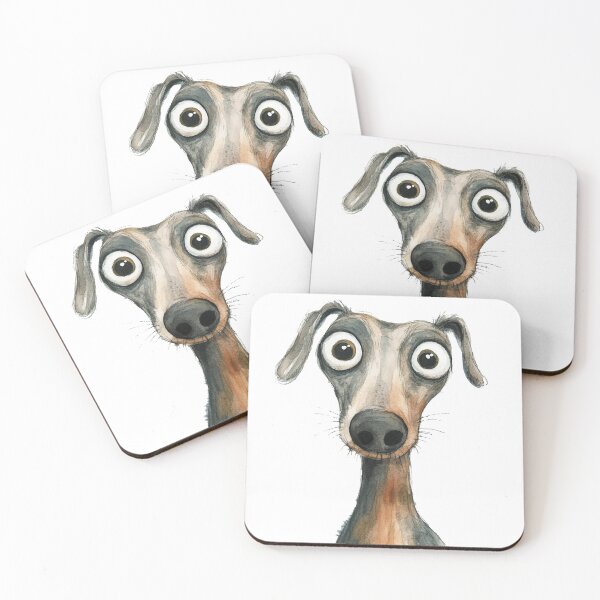 Item preview, Quirky Greyhound Dog Illustration – Funny & Expressive designed and sold by Moss and Moon Studio.