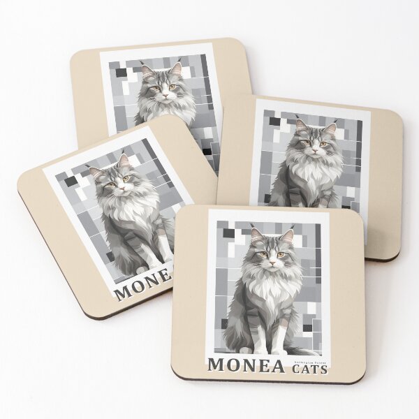 Item preview, Norwegian Forest Cat - Abstract MONEA Poster designed and sold by Museum Of Non-Existing Art.