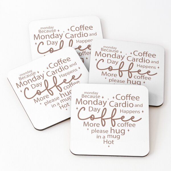 Item preview, Heart-Shaped Coffee Lover's Monday Motivation designed and sold by Art-shia.