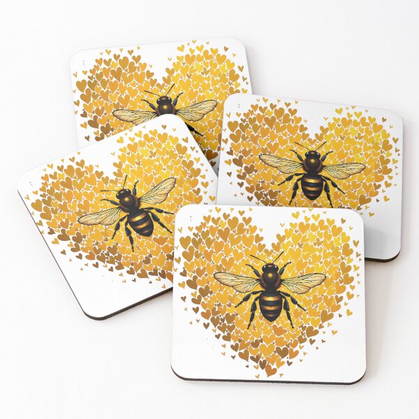 Item preview, bee on the heart designed and sold by jkrphoto.