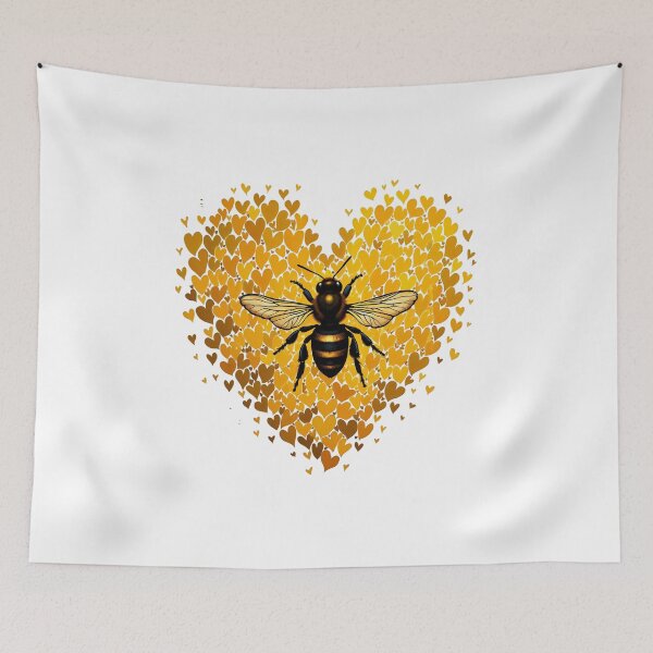 Item preview, bee on the heart designed and sold by jkrphoto.