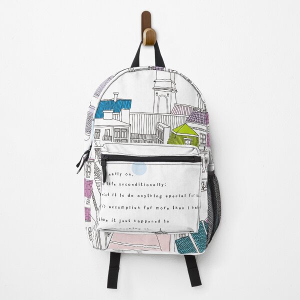 Item preview, Colorful European Townscape – Inspirational Quote Line Art designed and sold by dearjunie.