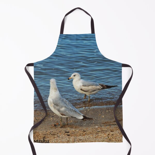 Item preview, Two seagulls stand on a sandy beach designed and sold by InezPhotography.