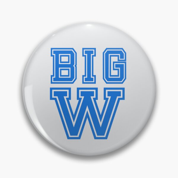Item preview, "Big W" in blue  designed and sold by PariSeine.