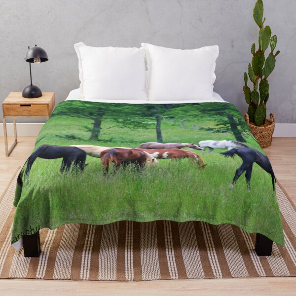 Item preview, Horses in a field  designed and sold by InezPhotography.