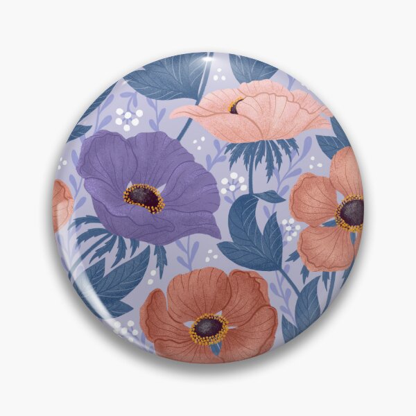Item preview, Bold colorful anemone - muted designed and sold by me-coco-design.