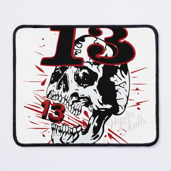 Item preview, 13 series skull hipster skulls old school number version black tattoo designed and sold by Achille3777.