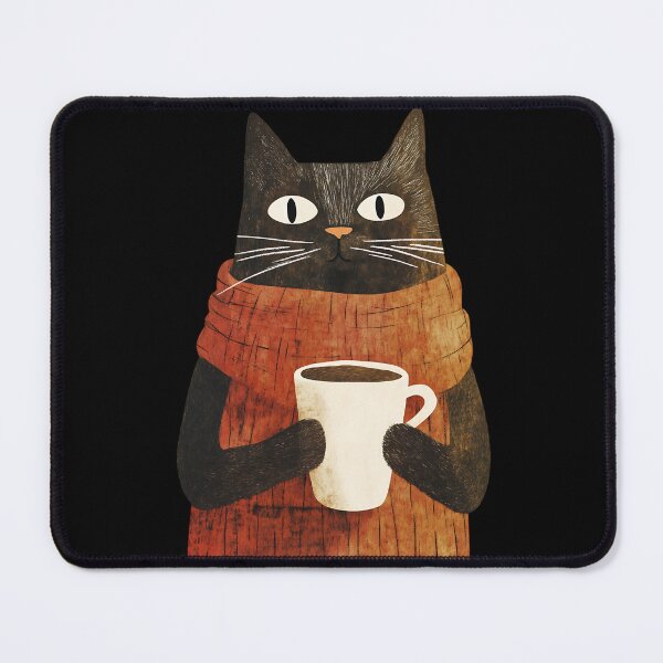Item preview, Coffee Addict Cat designed and sold by bapupa.