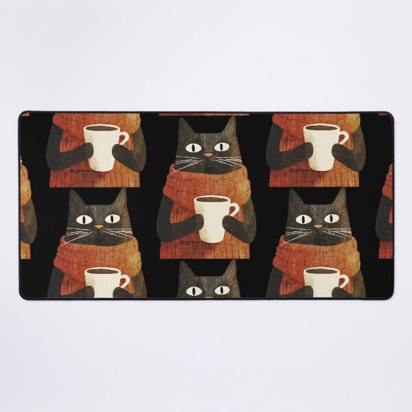 Item preview, Coffee Addict Cat designed and sold by bapupa.