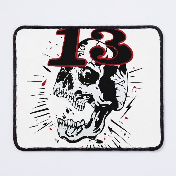 Item preview, 13 skull number misfortune tattoo designed and sold by Achille3777.