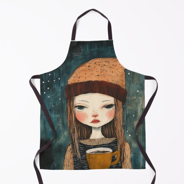 Item preview, Cute Coffee Addict Girl designed and sold by bapupa.
