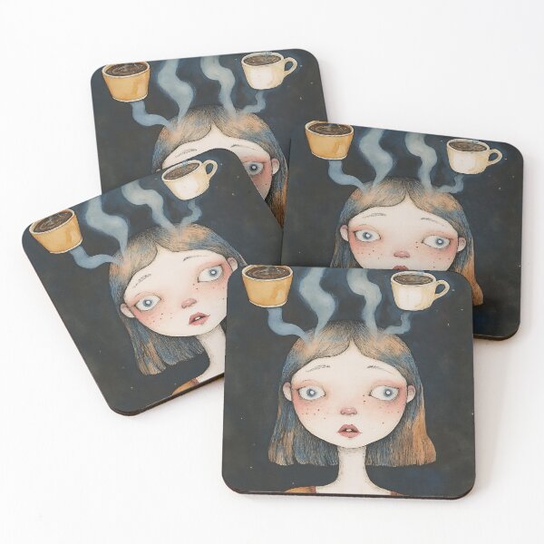 Item preview, Morning Coffee Addict Girl designed and sold by bapupa.