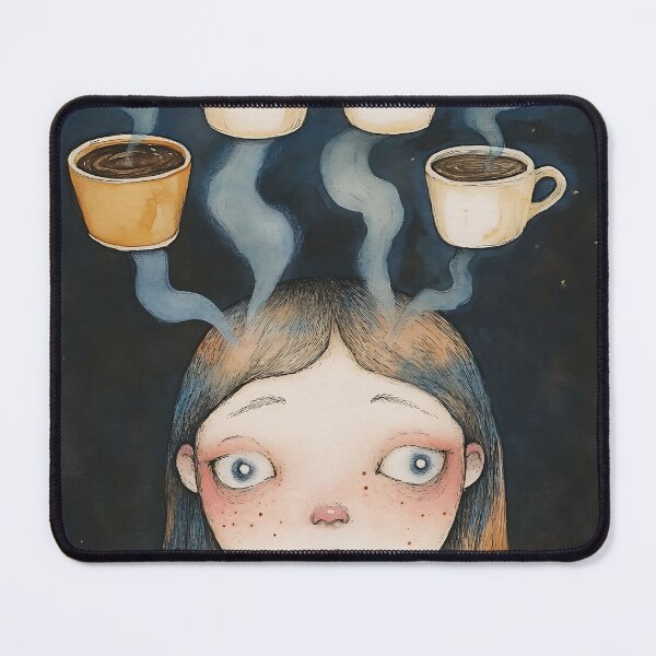 Item preview, Morning Coffee Addict Girl designed and sold by bapupa.