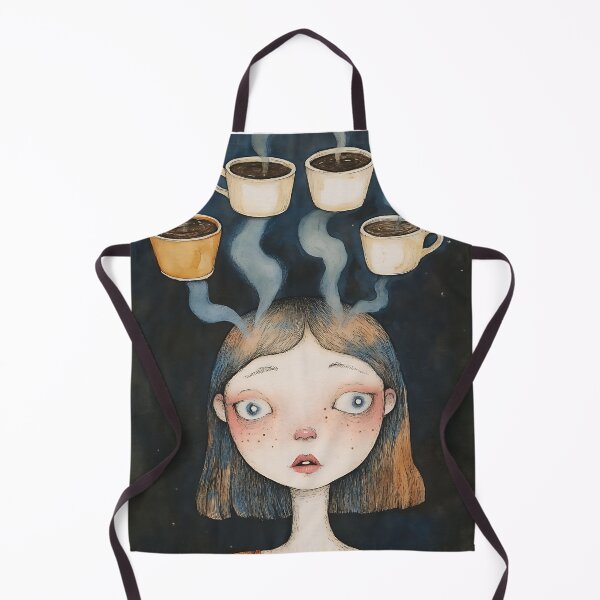 Item preview, Morning Coffee Addict Girl designed and sold by bapupa.