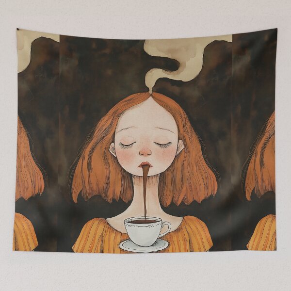 Item preview, Just a Coffee Addict Girl designed and sold by bapupa.