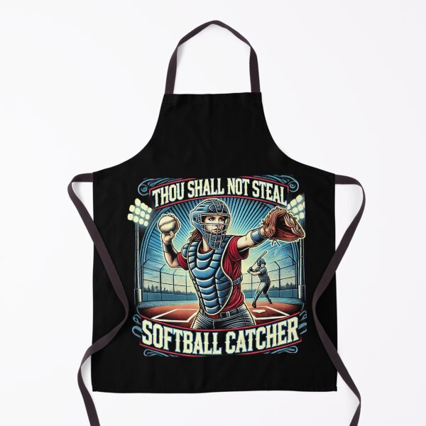 Item preview, Thou Shall Not Steal Softball Catcher designed and sold by TrendsLook.