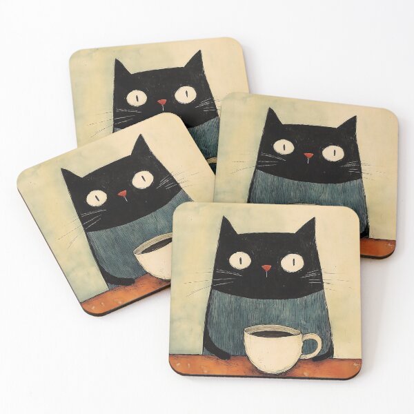 Item preview, Purrfect Coffee and Cats designed and sold by bapupa.