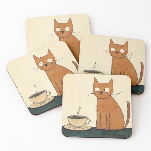 Item preview, Cozy Coffee with Cats designed and sold by bapupa.