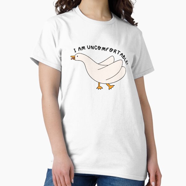 Item preview, I Am Uncomfortable Goose - Silly White Goose Design designed and sold by Margotikaj.