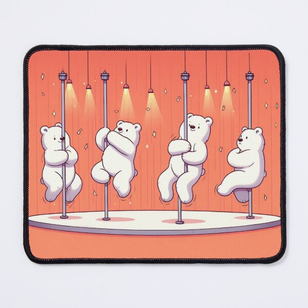 Item preview, Four North White Bears Dance Pole Dancing Fitness designed and sold by MickaPole.