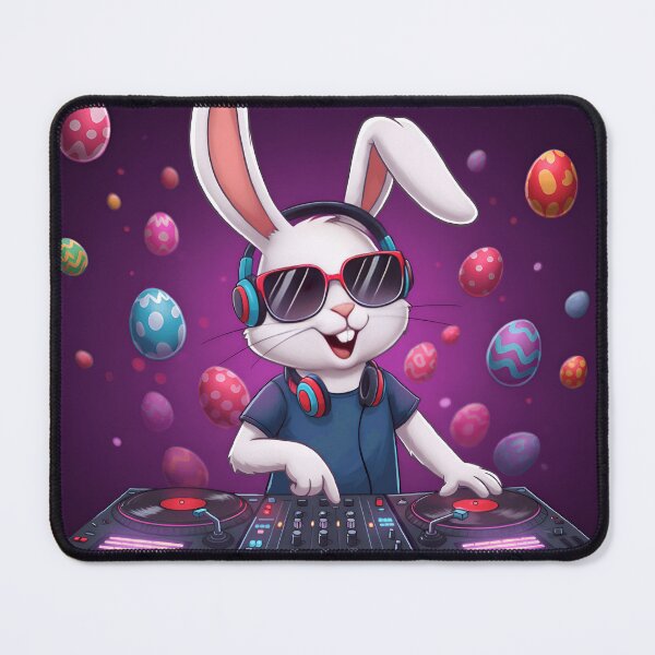 Item preview, Bunny DJ – Easter Party Music Vibes designed and sold by Simple_Lines2025.
