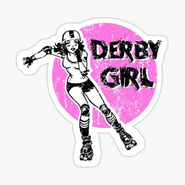 Item preview, Roller derby girl pink  designed and sold by Toomuchfun.