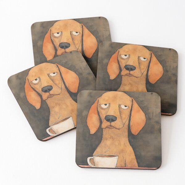 Item preview, Cute Coffee and Dogs designed and sold by bapupa.