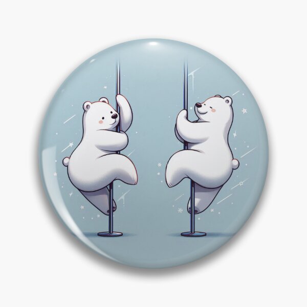 Item preview, Two North White Bears Dance Pole Dancing Fitness designed and sold by MickaPole.