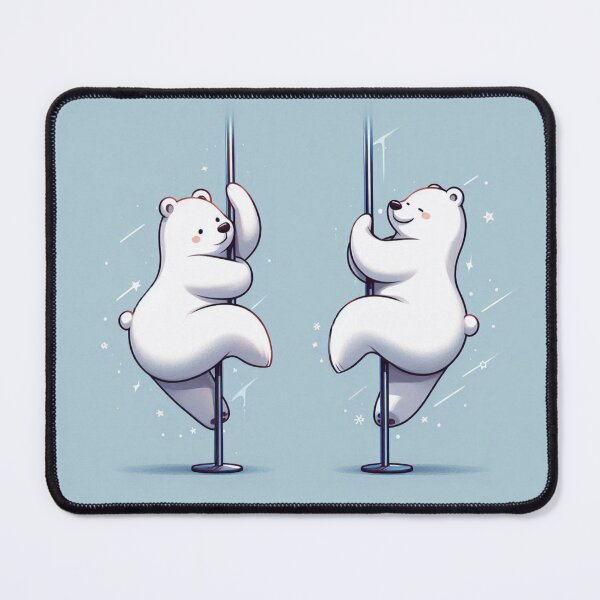 Item preview, Two North White Bears Dance Pole Dancing Fitness designed and sold by MickaPole.
