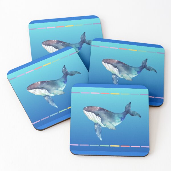 Item preview, Gentle Whale, Blue Ocean, Sea Mammals designed and sold by AASparksDesigns.