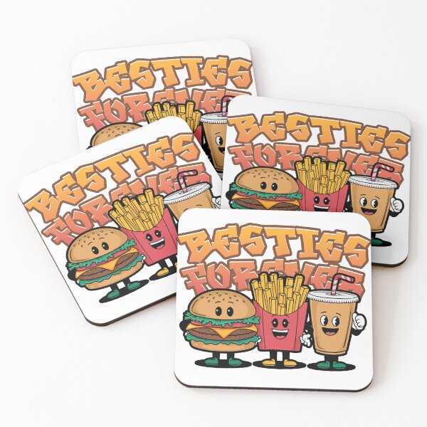 Item preview, Besties Forever CheeseBurger Fries and Soda designed and sold by MonkiFlipp.