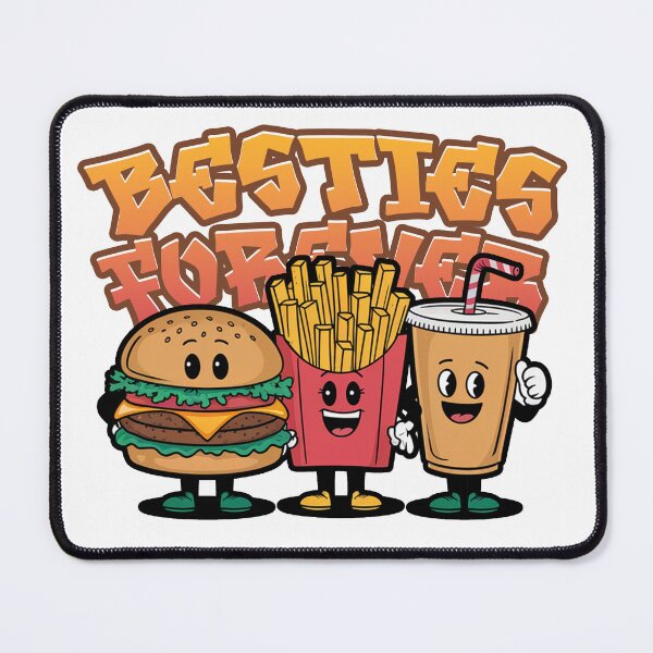Item preview, Besties Forever CheeseBurger Fries and Soda designed and sold by MonkiFlipp.