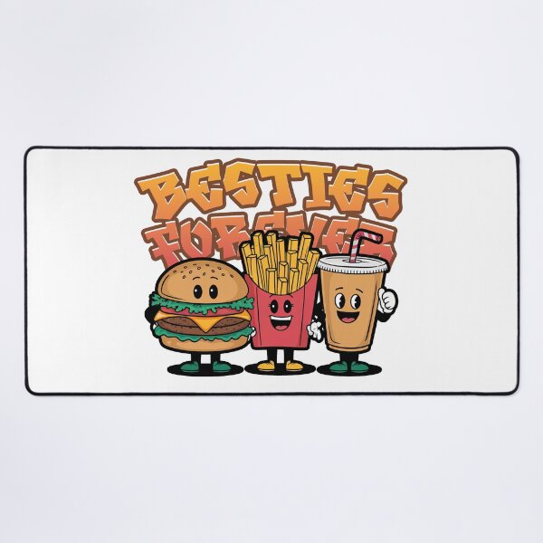 Item preview, Besties Forever CheeseBurger Fries and Soda designed and sold by MonkiFlipp.