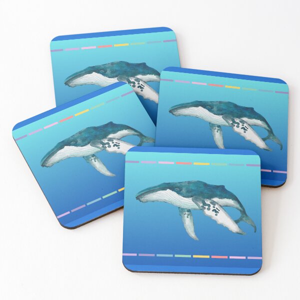 Item preview, Giant Whale, Blue Ocean, Sea Mammals designed and sold by AASparksDesigns.
