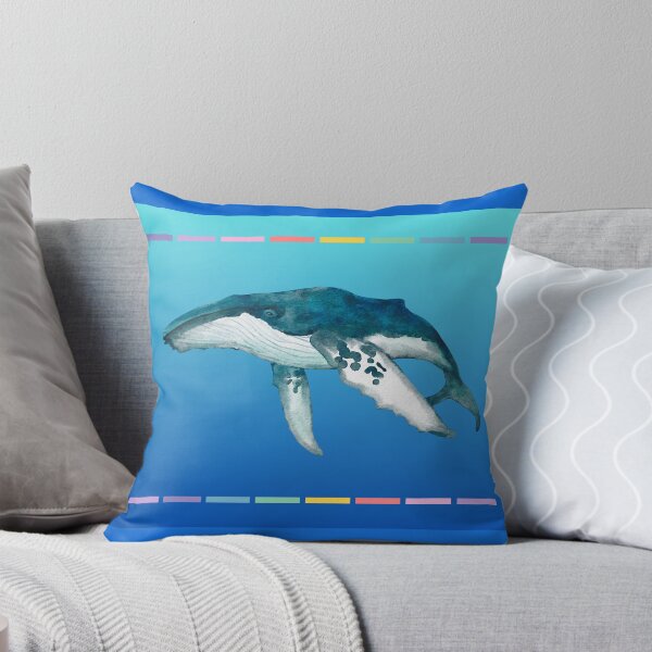 Item preview, Giant Whale, Blue Ocean, Sea Mammals designed and sold by AASparksDesigns.