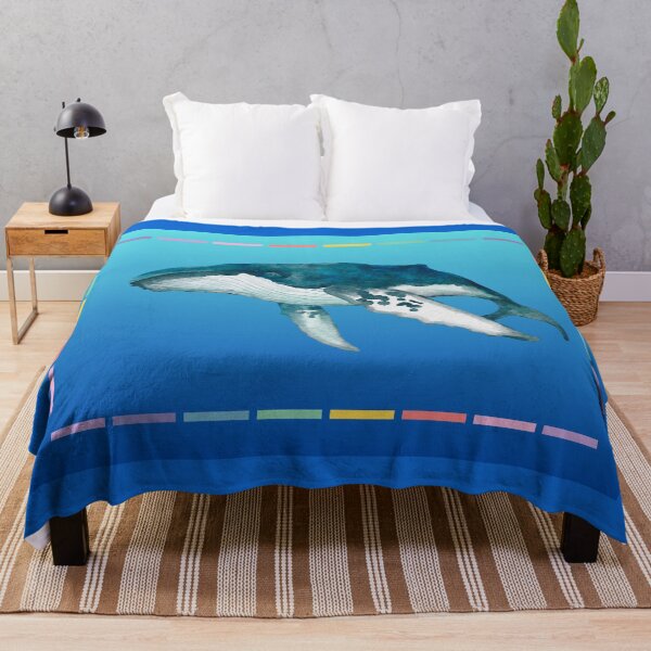 Item preview, Giant Whale, Blue Ocean, Sea Mammals designed and sold by AASparksDesigns.