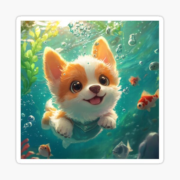 Item preview, Aqua Pup designed and sold by Pawsprite.