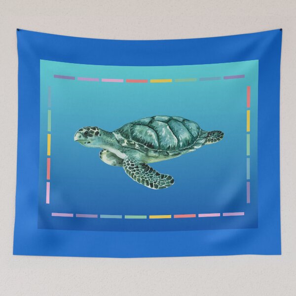 Item preview, Sea Turtles, Blue Ocean, Sea Life designed and sold by AASparksDesigns.