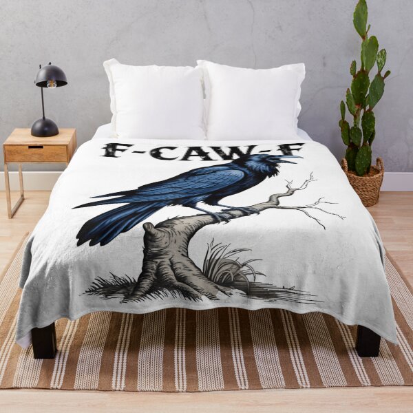 Item preview, Black Crow F Caw F Funny Black Bird Lover designed and sold by FantasyFablesC.