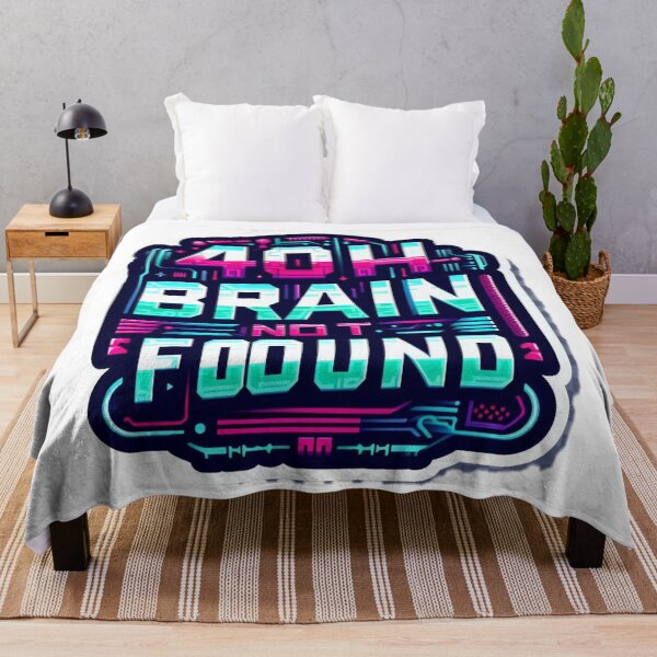 Item preview, 404 Brain Not Found – Tech Glitch Humor designed and sold by Gscode.