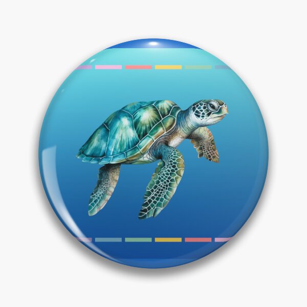 Item preview, Large Sea Turtles, Blue Ocean, Sea Life designed and sold by AASparksDesigns.