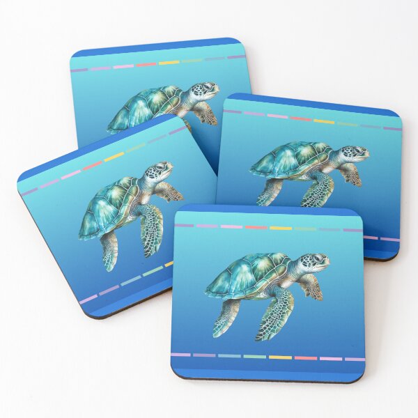Item preview, Large Sea Turtles, Blue Ocean, Sea Life designed and sold by AASparksDesigns.