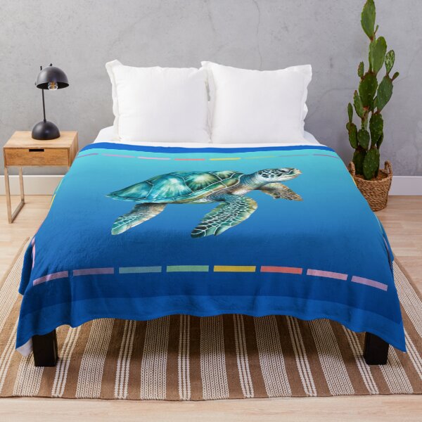 Item preview, Large Sea Turtles, Blue Ocean, Sea Life designed and sold by AASparksDesigns.