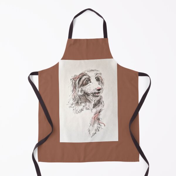 Item preview, Charcoal dog portrait - charcoal and pastel sketch designed and sold by LittleLiz.