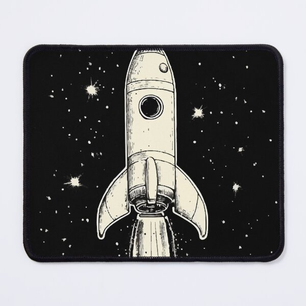 Item preview, Pixar-Style Space Rocket – Cosmic Adventure designed and sold by Moss and Moon Studio.