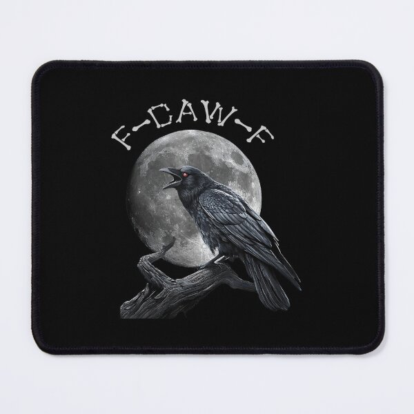 Item preview, Black Crow F Caw F Funny Black Bird Moon Gothic designed and sold by FantasyFablesC.