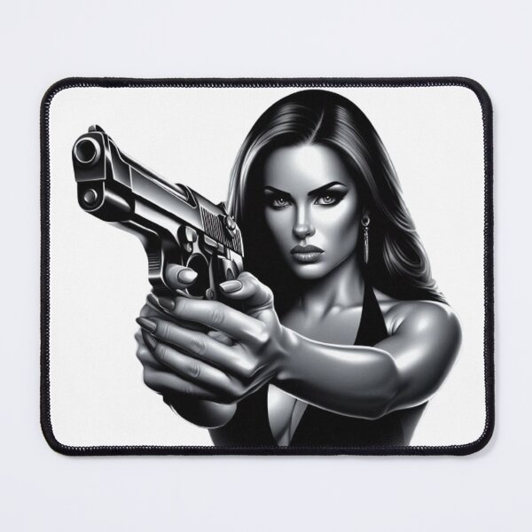 Item preview, “Fatal Beauty: an armed and dangerous woman” designed and sold by CHRIST5000.