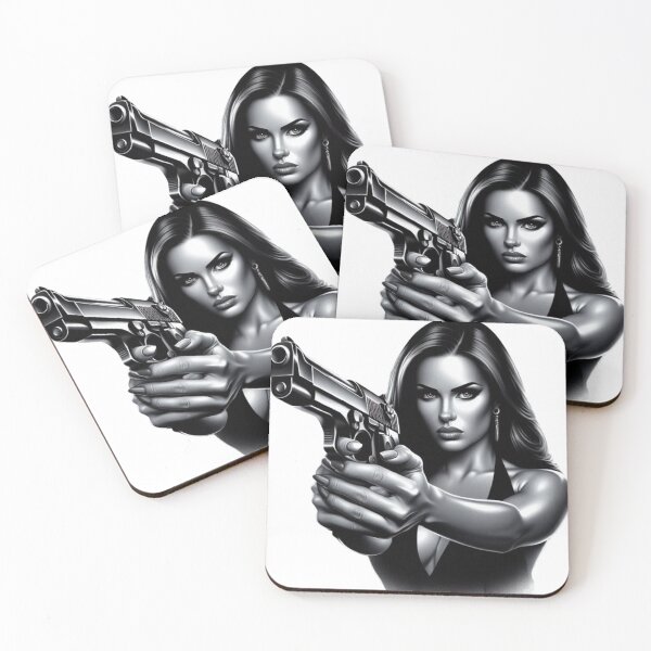 Item preview, “Fatal Beauty: an armed and dangerous woman” designed and sold by CHRIST5000.